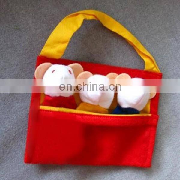 Mouse Paint hanging picture finger puppet the little mouse early educational toy