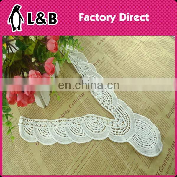 New Design Embroidery Neckline Milk Silk Applique Collar