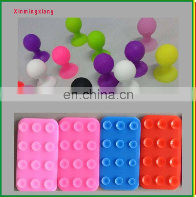 Hotsale good quality silicone sucking stand for iphone,colored plastic sucker for iphone accessories