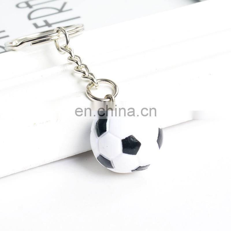 custom sport mini soccer ball keychain basktable keyring 3d mini golf ball keychain for professional game gifts