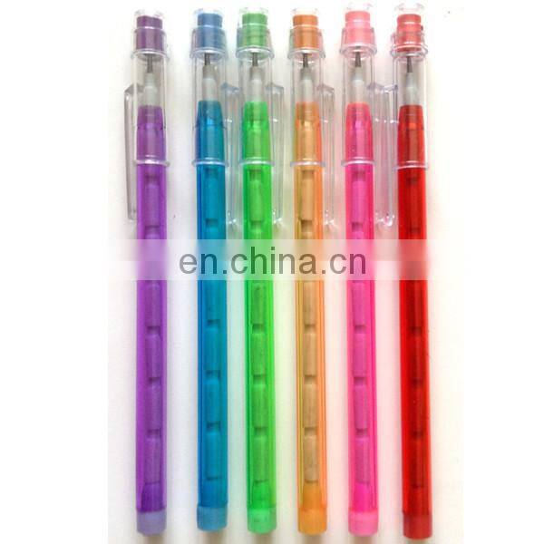 Push Point Pencils with customized logo non sharpening pencil