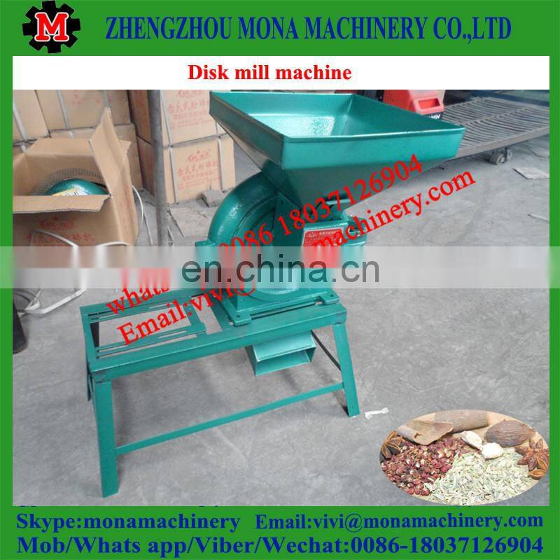 Hot sales paddy rice flour disk mill/bean milling machine with low price