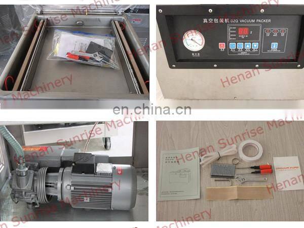 Double chamber stainless steel food vacuum packing machine