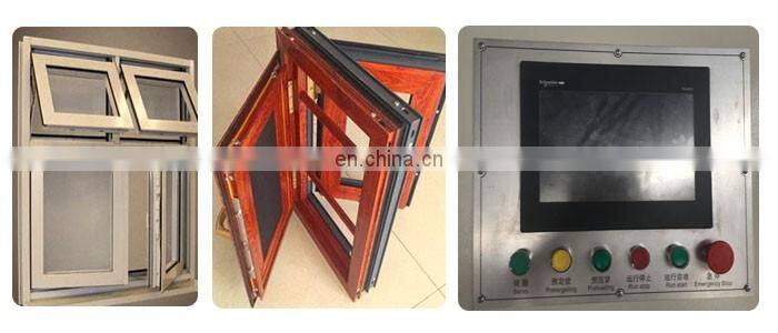 Aluminum window door Four head CNC corner crimping machine