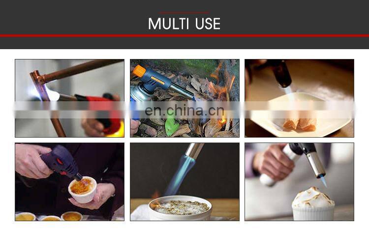 Micro flame mini gas cutting butane propane piezo ignition blow camping welding gas torch