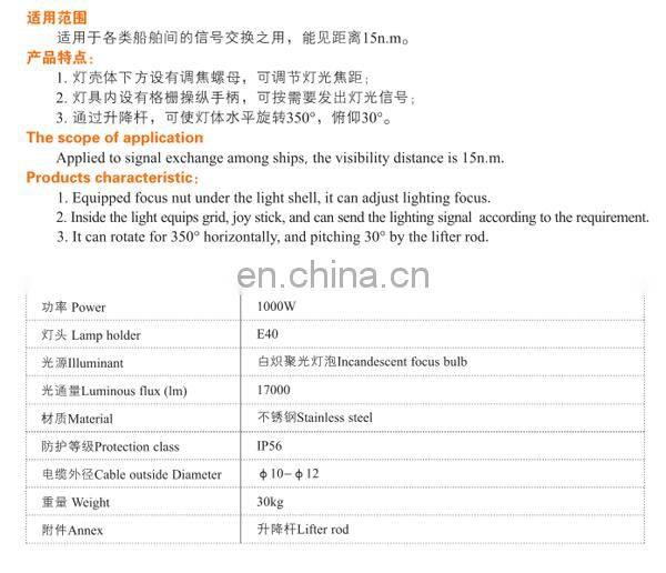 Marine Search Light For Ship Prices