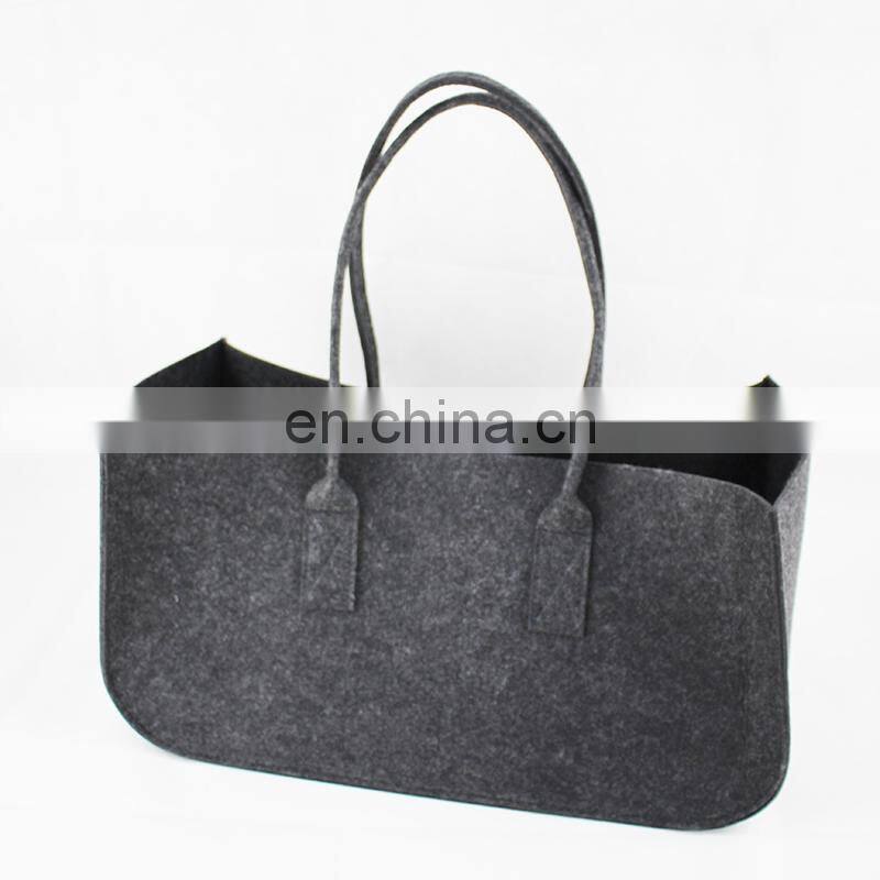 customized color logo wool shopping custom handbags chinese products felt non woven women hand bag