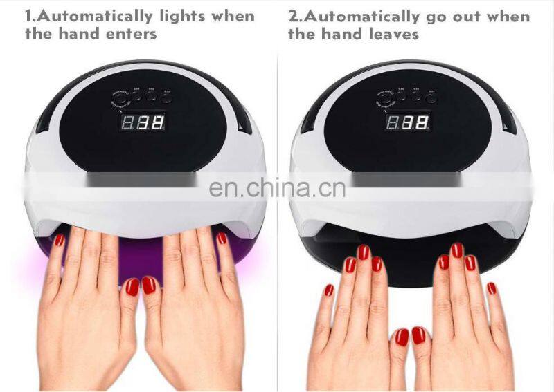 75W UV LED Nail Lamp Dryer Curing Lamp for Gel Polish with 36 Dual Light Source LEDs