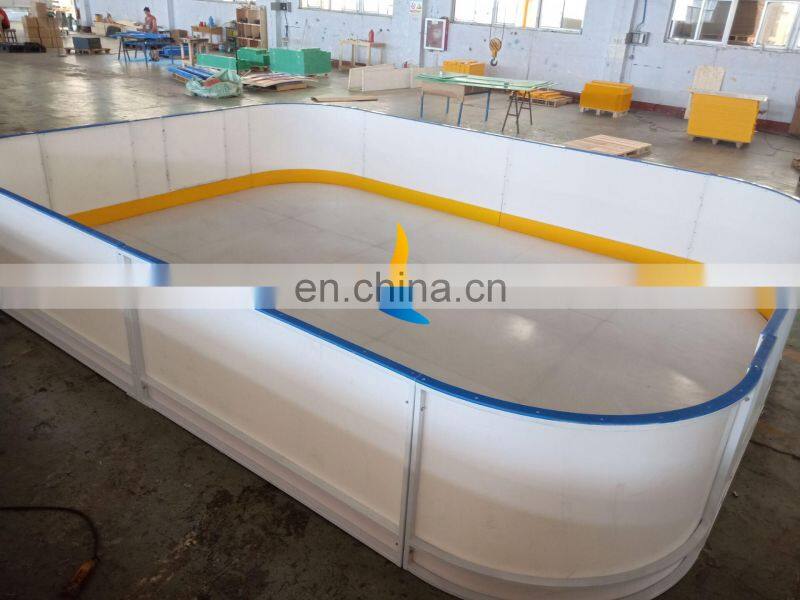 impact resistance strong frame Synthetic ice skating rink