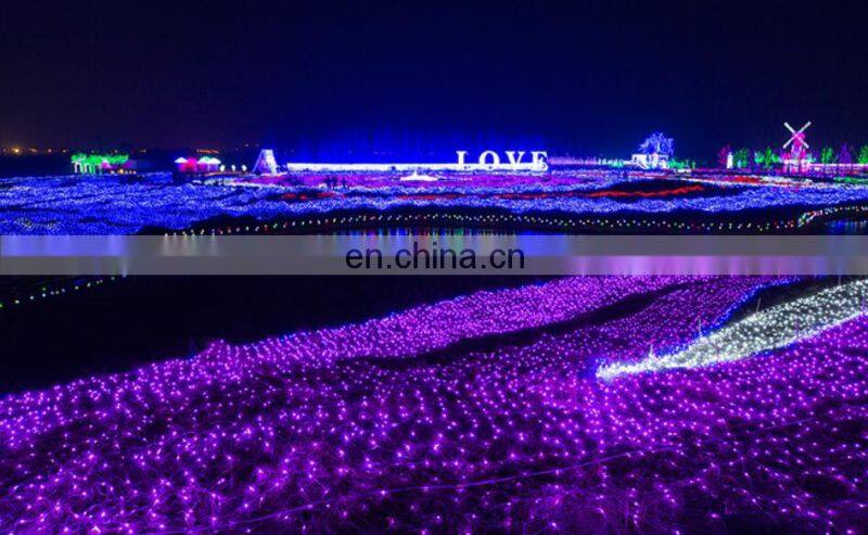 IP65 EU UK AU US plug customized sizes colorful fishing net holiday lighting christmas