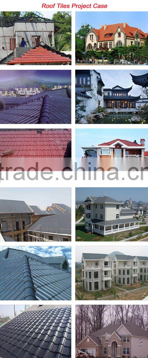 Clay Roof Tiles Making Machines From Jiangxi Bolai Product Roof Tiles with Freestyle Dark Red Color