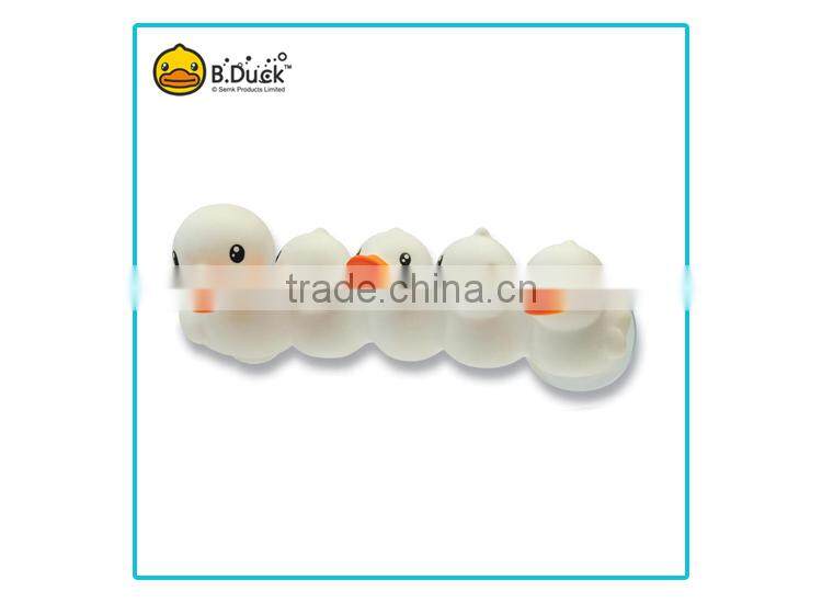 Cute unique duck shaped plastic pvc toothbrush holder for kids