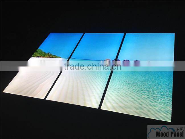 virtual window wall panel light