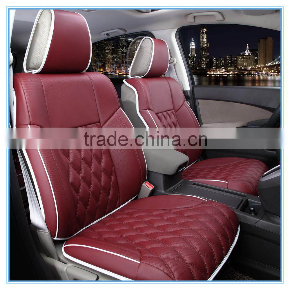 fashion splicing high-end stereo leather car seat cushion
