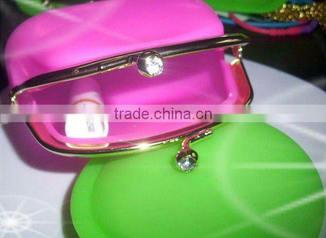 Hot promotional gift custom logo colorful silicone coin purse silicone rubber change purse