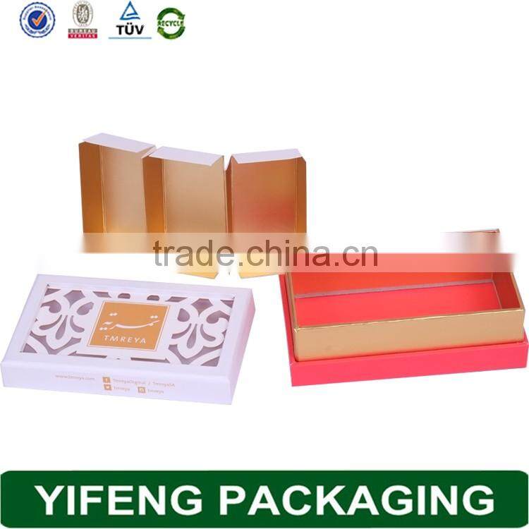 Luxury fancy chocolate praline plastic box packaging