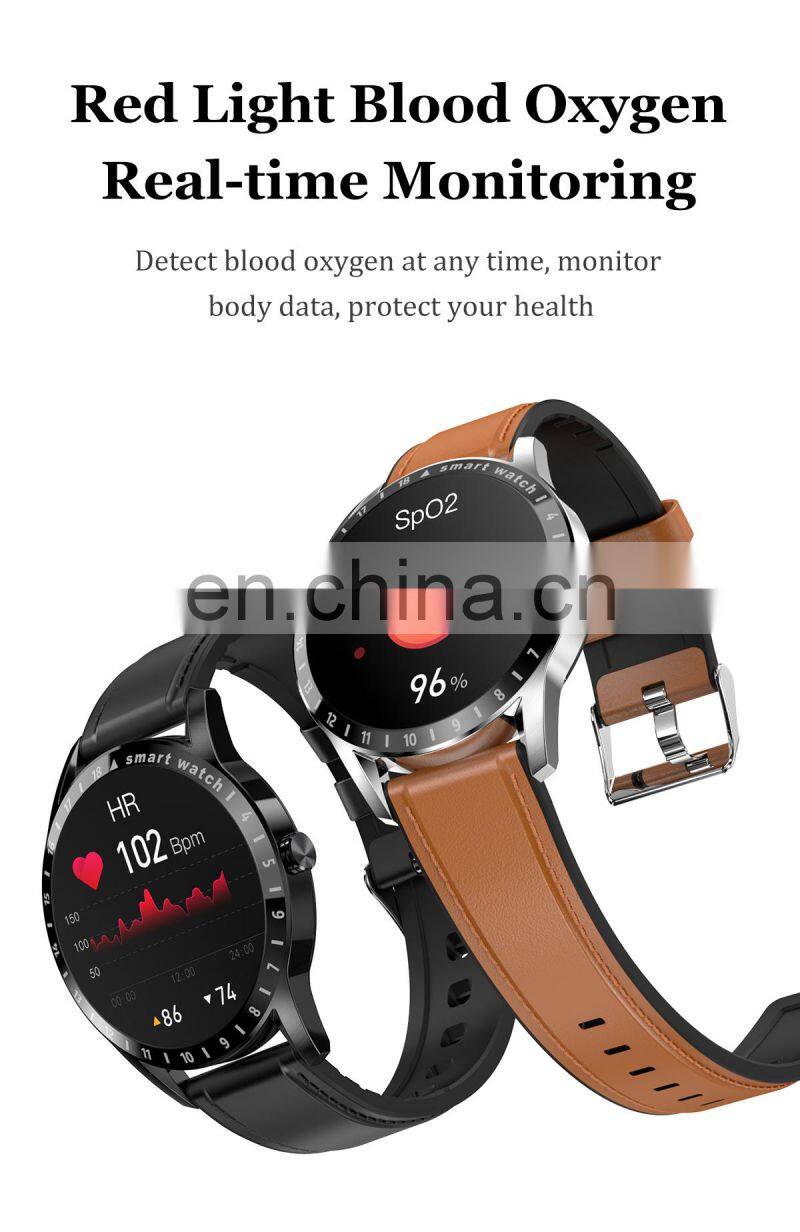 LA10 Mens Womens Fashion Smartwatch Blood Oxygen Heart Rate IP68 Waterproof Smart Watch Round Shape