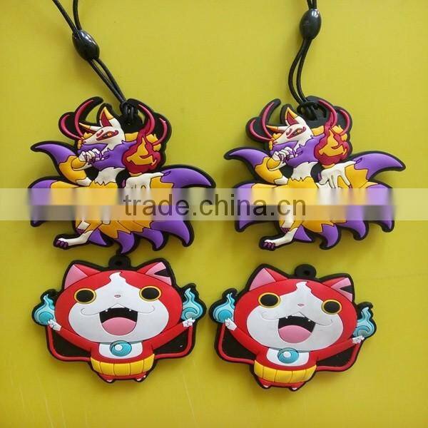 2015 custom rubber keychain / 3d Logo key chain/ soft pvc keychain