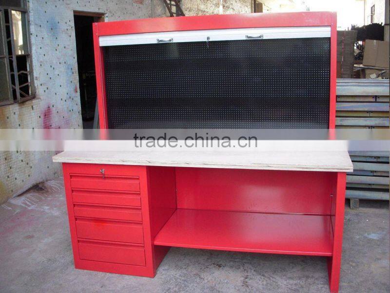 Cold Rolled Steel Garage use Workbench with Wood Top AX-3322