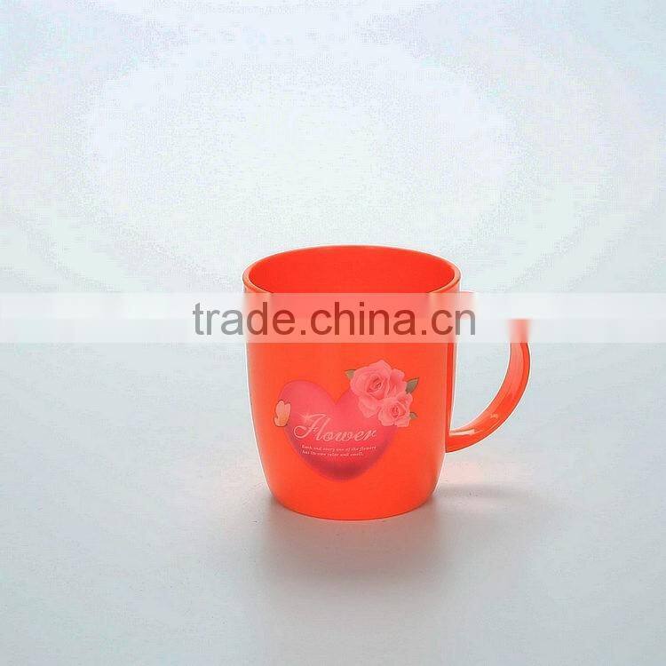 Reusable Cartoon Plastic Cups --Orange