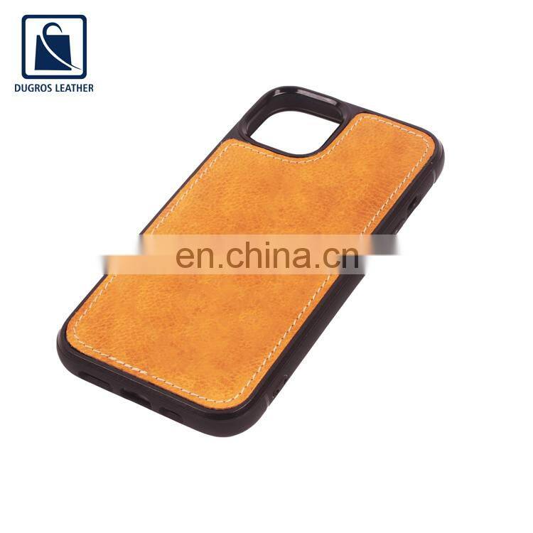 Best Quality New Arrival Contrast Stitching Fashion Style Genuine Leather Phone Cover from Indian Supplier at Best Price