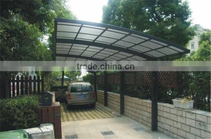 Solid space frame steel structure car canopy