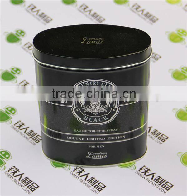 Empty tinplate iron box metal case tea tin