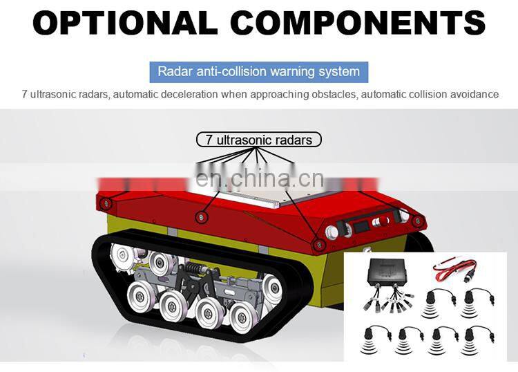 ROS Support Robot undercarriage track chassis All Terrain Military Robot Platform