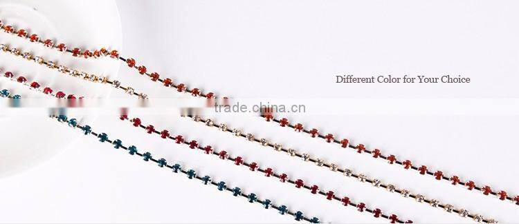 New model girl's simple necklace diamond chain