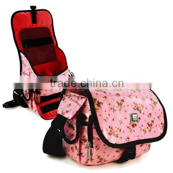 High Quality Laminated Canvas Dslr Camera Bag Waterproof Dslr Camera Bag With Adjustable Shoulder Strap