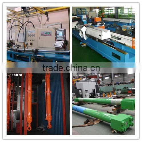 Heavy duty single acting hydraulic cylinder piston type for crane