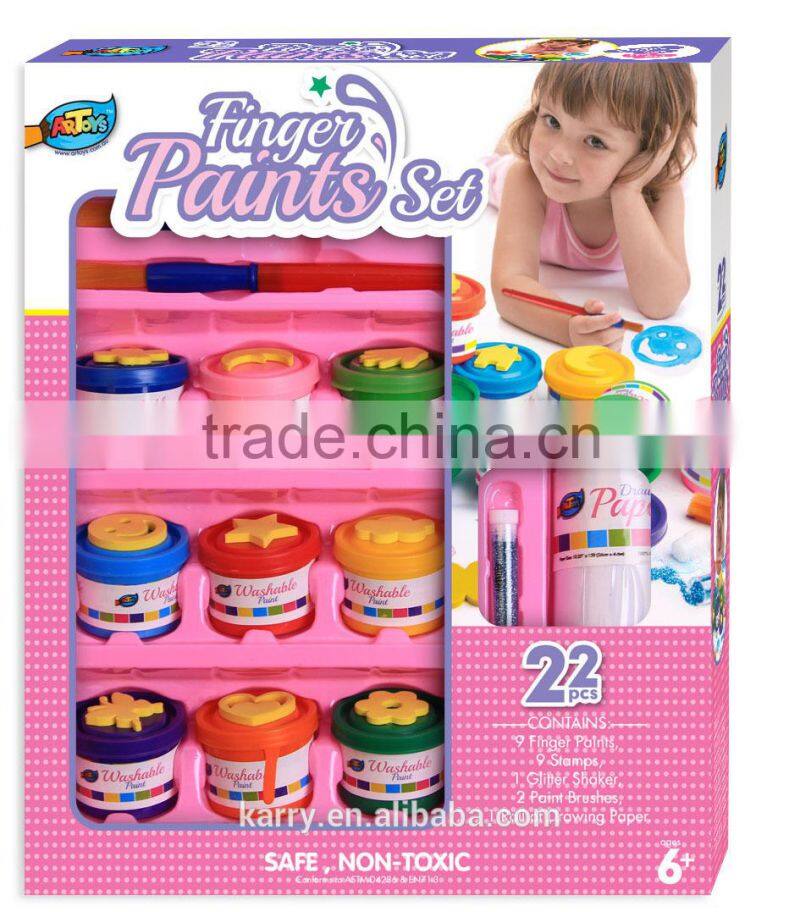 Non-toxic high quality 12 pcs kids paint set (120ml each) _paint your own fun