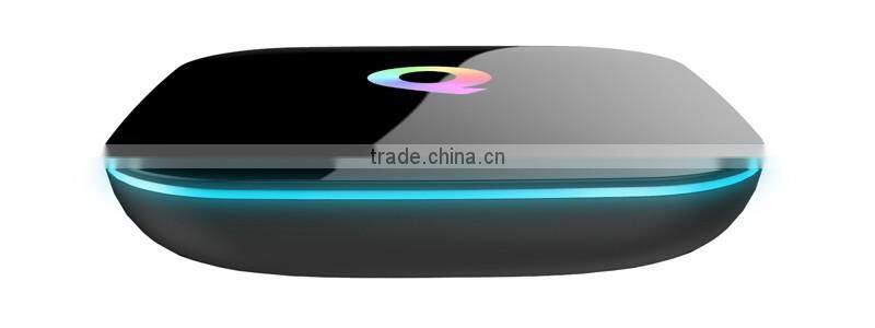 internet tv box android 5.1 OS amlogic s905 tv box Koid XBMC Load update online Free Web TV Receiver Q BOX Set top box