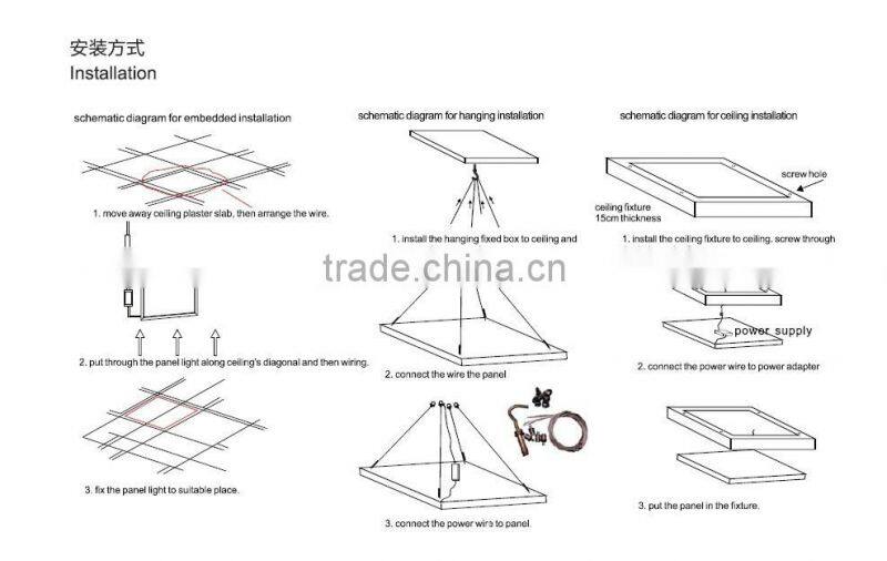 40w CE panel light 100lm/w Square Shape for indoor office, shop and HOME decoration/led panel light 600x600