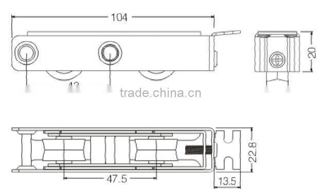 Sliding wheel JW-HL027