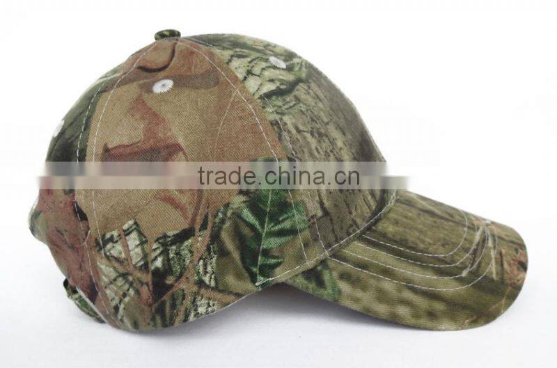 customize camo cap with embroidery logo