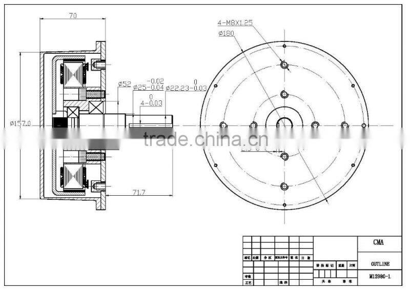 Mac 36V1500W bump motor lawn motor brushless motor