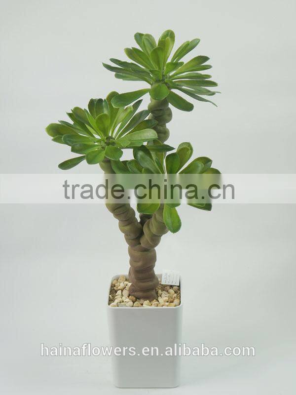 Indoor decorative artificial plants succulent plants with big leaves