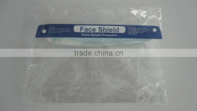 Disposable face shield for ebola double side anti-fog shield