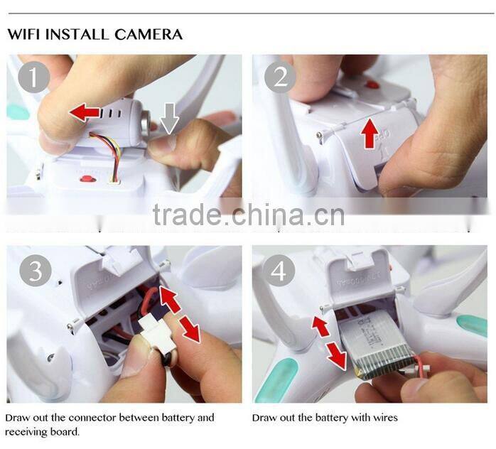 2.4Ghz 4channel rc drone rc quadcopter with camera with headless mode and auto-return