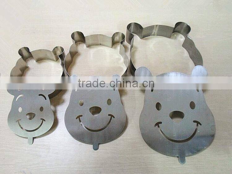 YangJiang factory manufature Food safe 2pcs stainless steel hello kitty cookie cutter