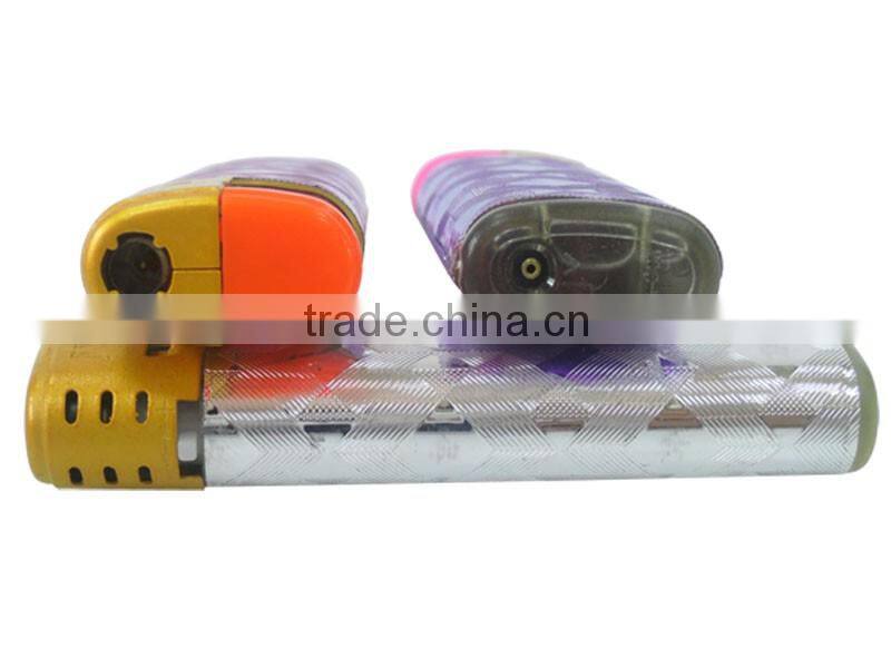 transparent color oil charge electronic windproof cigar lighter