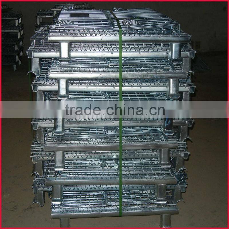 Alibaba supplier galvanized steel cage container