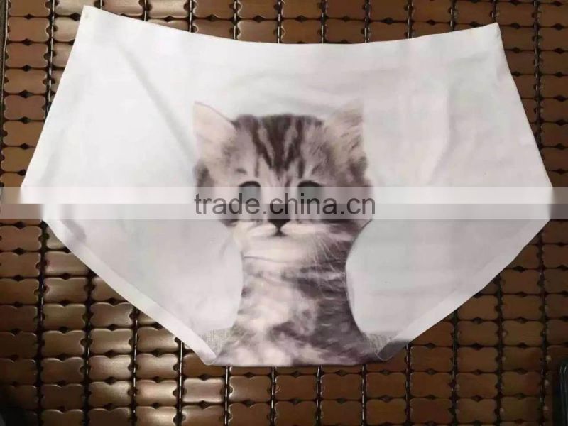 seamless panty 3D animal printing ,sex underwear