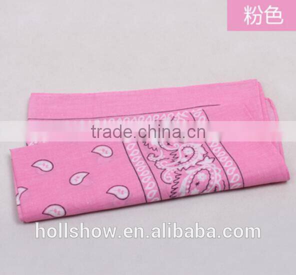 Wholesale Custom Paisley Printed Square Cotton Head Bandana