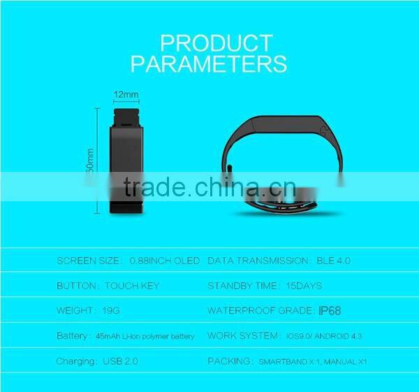 Original manufacturer Vidonn X6S IP68 USB charging step counter free APP Android iOS compatible bluetooth pedometer