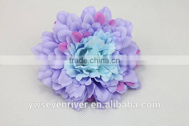 Simulation qianceng chrysanthemum chrysanthemum 10 centimeters flower heads flower DIY hair accessory bag hat Shoes decorative f