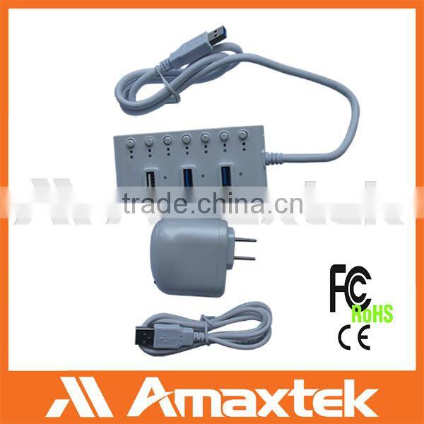 High quality super speed 7 Ports usb3.0 hub driver with switch