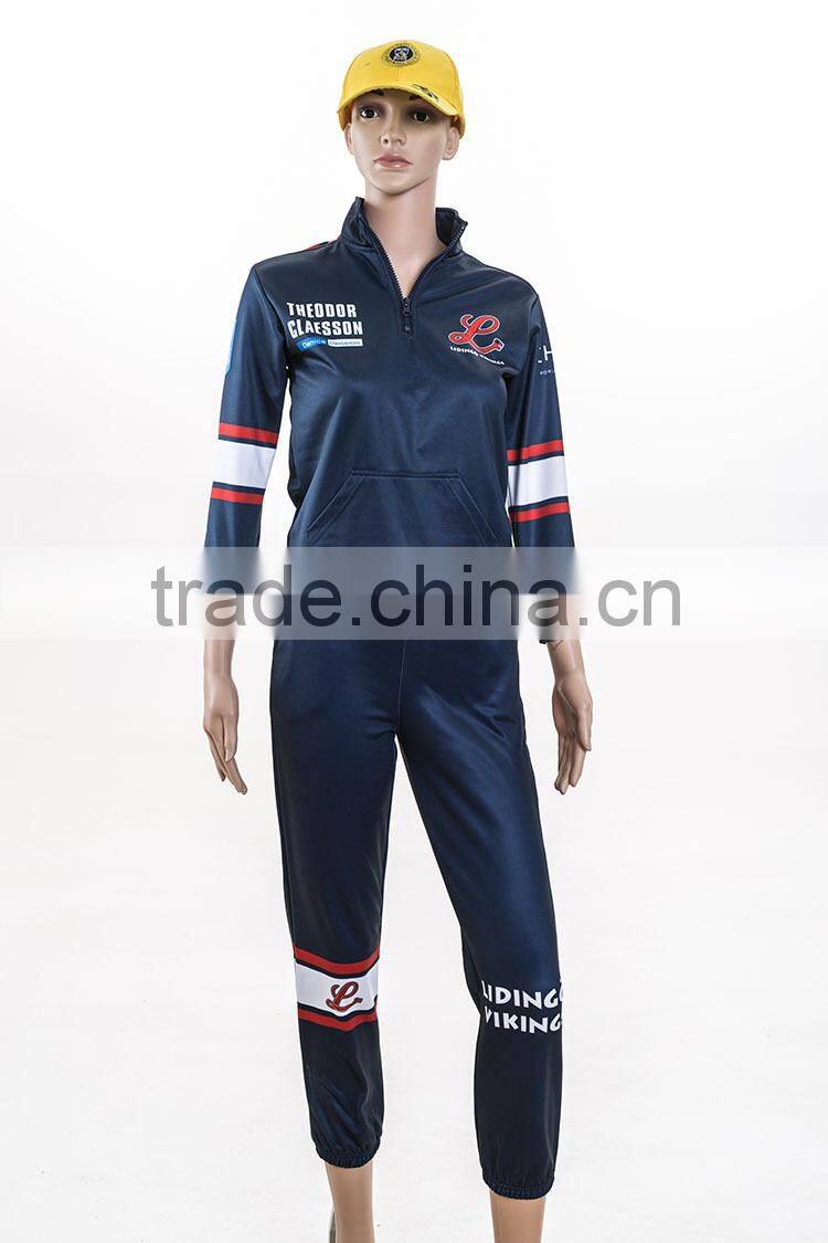 women jacket and capri pants zipper neck tracksuit set