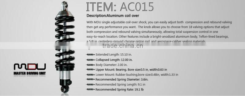 AC015 Aluminum Coil-Over/Coilover Racing Shock Kit